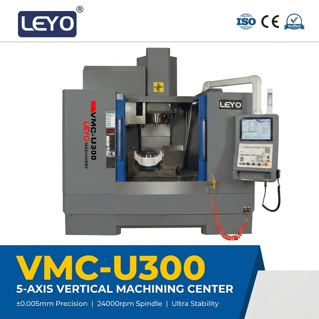 Leyo U300 مركز التصنيع العمودي CNC ذو خمسة محاور في وقت واحد 5 محاور عالية الدقة