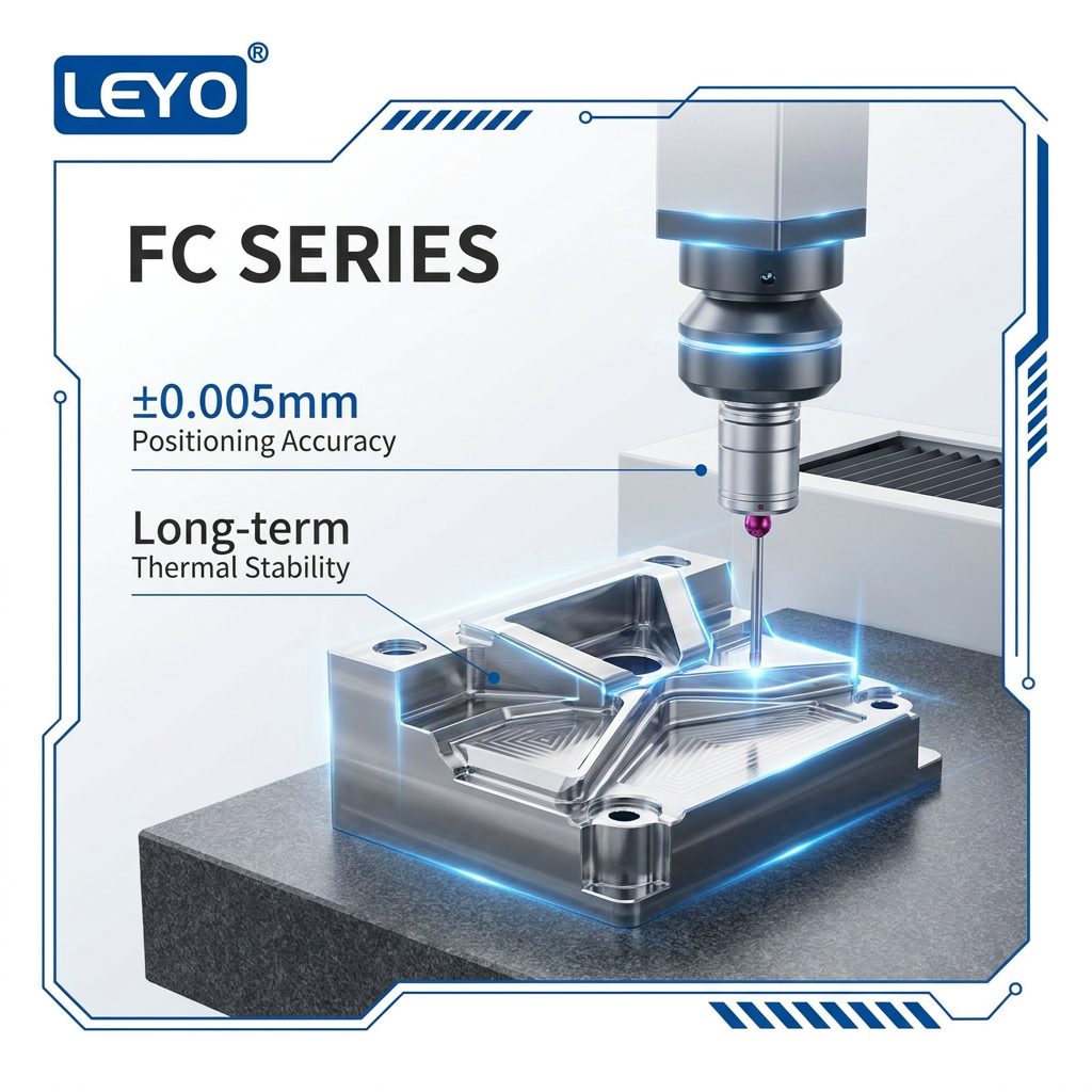 مركز التصنيع القنطري القنطري ذو 5 محاور من النوع التاج FC500 | آلة طحن CNC ذات 5 محاور متزامنة ذات تنسيق كبير للأجزاء المعقدة المتوسطة والكبيرة